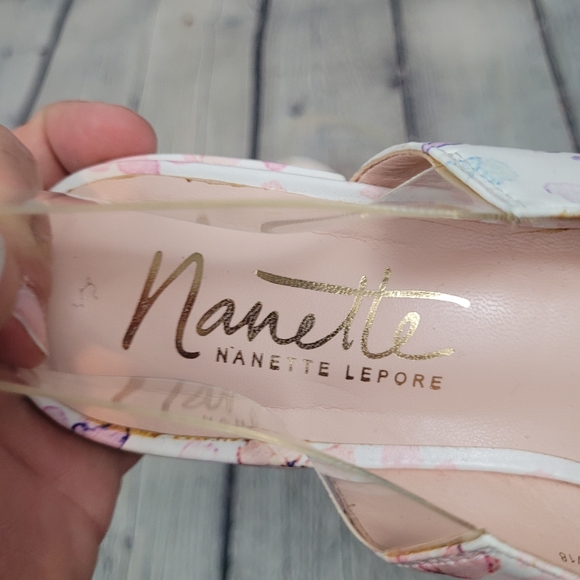 NANETTE LEPORE | Faith slingback pointed toe flower floral flats - Picture 4 of 5